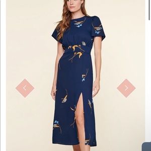 Dusk Bloom Floral Midi Dress